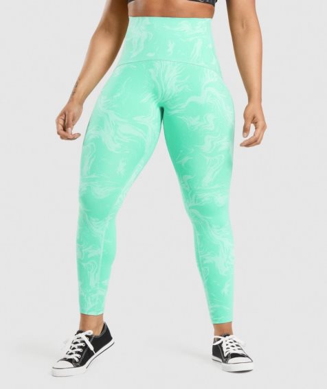 Women's Gymshark GS Power High Rise Leggings Light Turquoise | CA N1D537